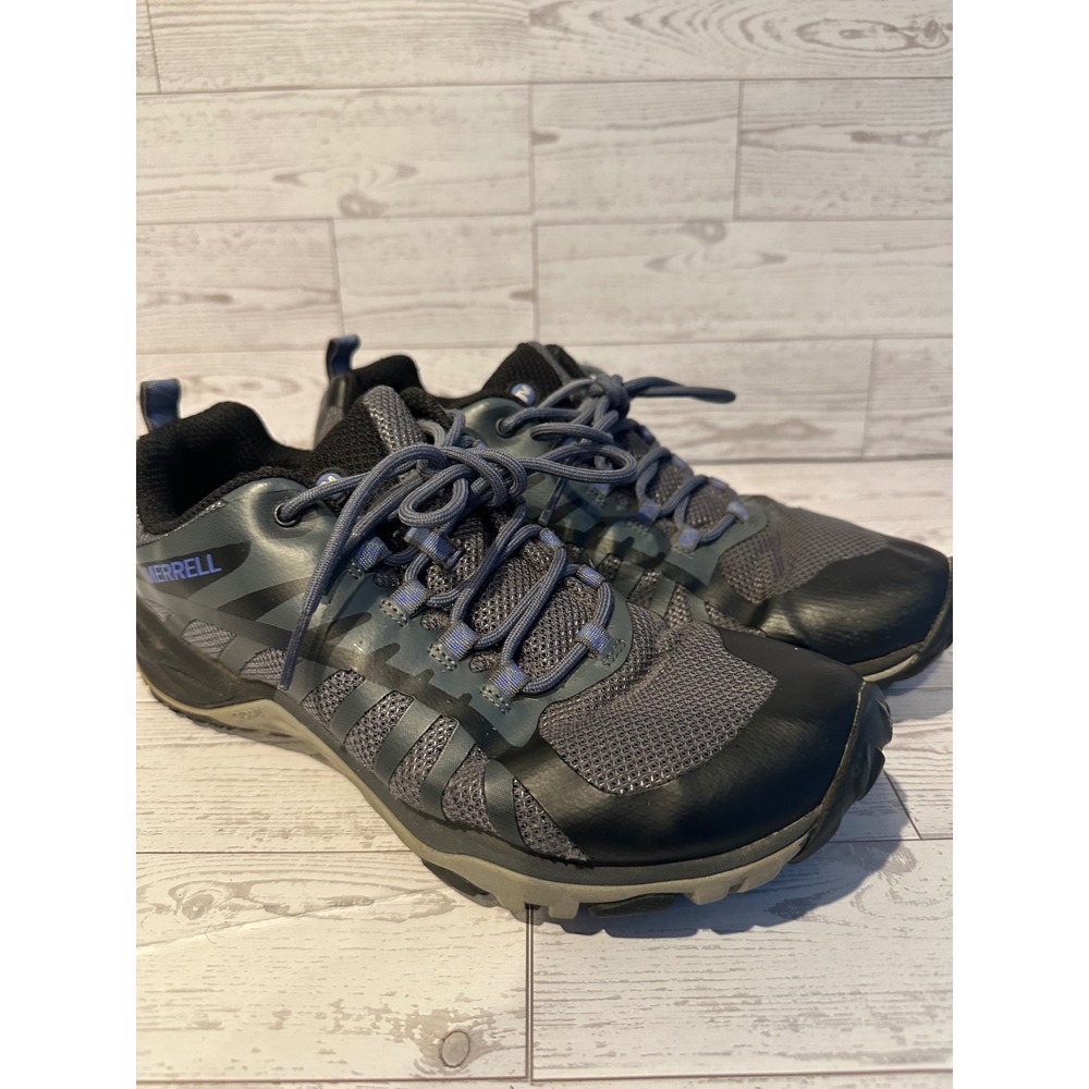 Merrell Womens Moab Speed Hiking‎ Shoes Gray Purple Lace Up Athletic Size 8.5
